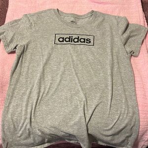new, grey adidas tee